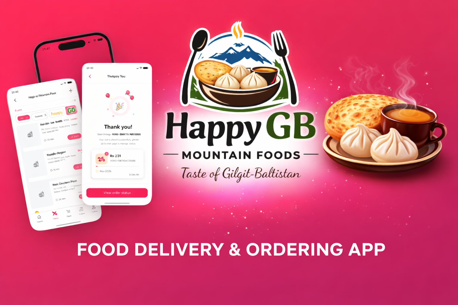 Happy GB Mountain Foods - Food Delivery & Ordering App